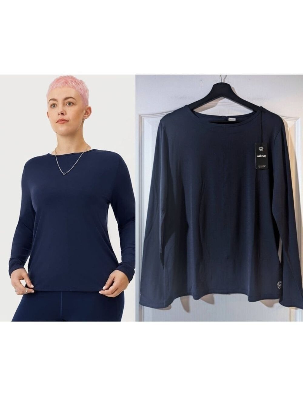 NWT allbirds | Women's Studio Long Sleeve Tee In True Navy